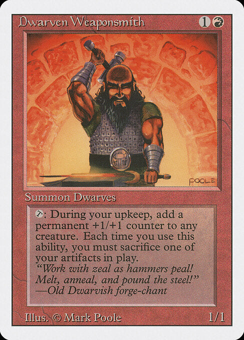 Dwarven Weaponsmith (Retro Frame) (3ED 145) [Revised Edition]