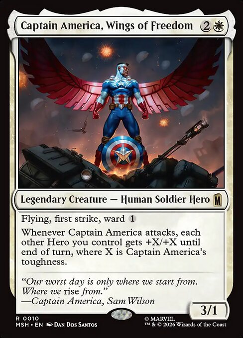 Captain America, Wings of Freedom (MSH 10) [Marvel Super Heroes]