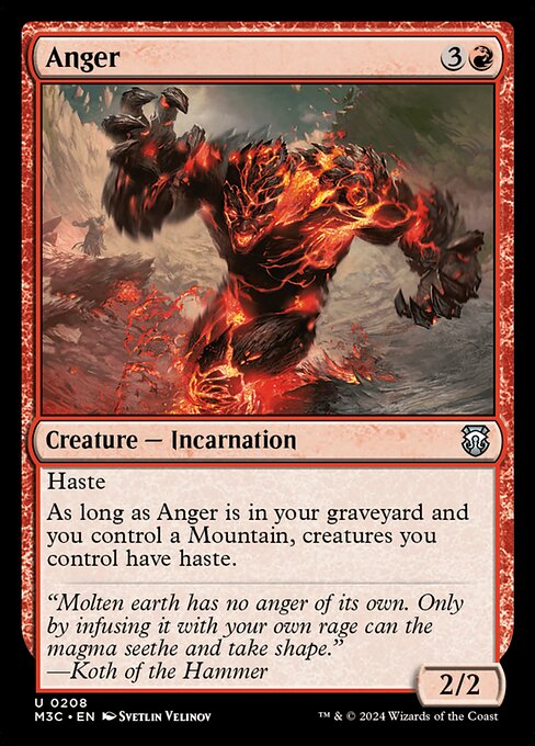 Anger (M3C 208) [Modern Horizons 3 Commander]