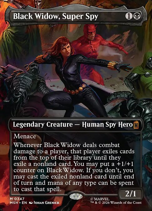 Black Widow, Super Spy (Borderless) (MSH 347) [Marvel Super Heroes]