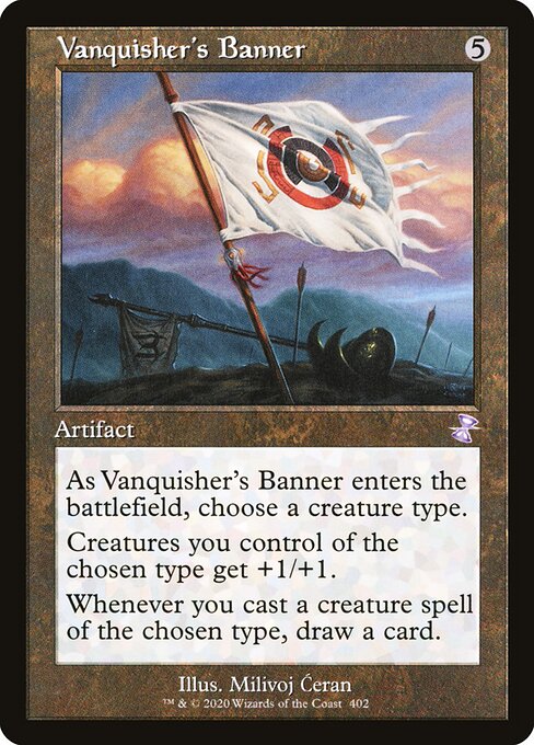 Vanquisher's Banner (Retro Frame) (TSR 402) [Time Spiral Remastered]