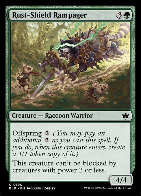 Rust-Shield Rampager (BLB 190) [Bloomburrow]