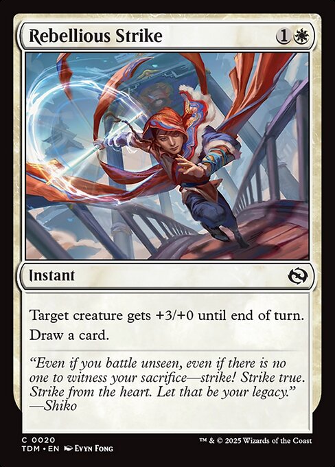 Rebellious Strike (TDM 20) [Tarkir: Dragonstorm]