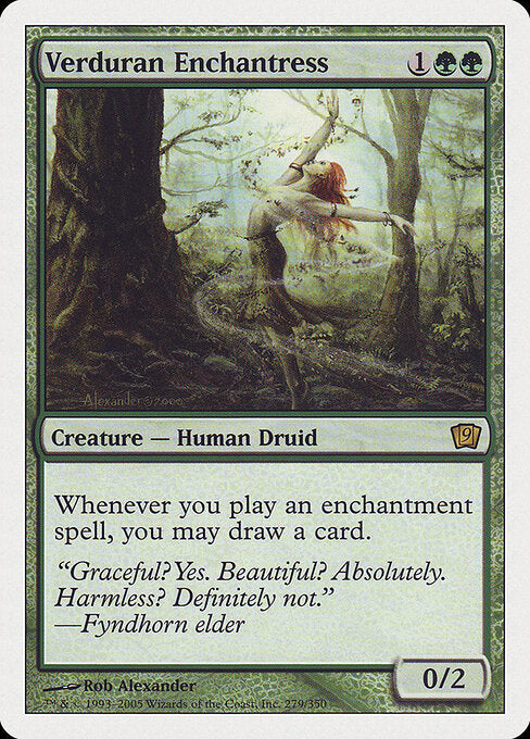 Verduran Enchantress (9ED 279) [Ninth Edition]