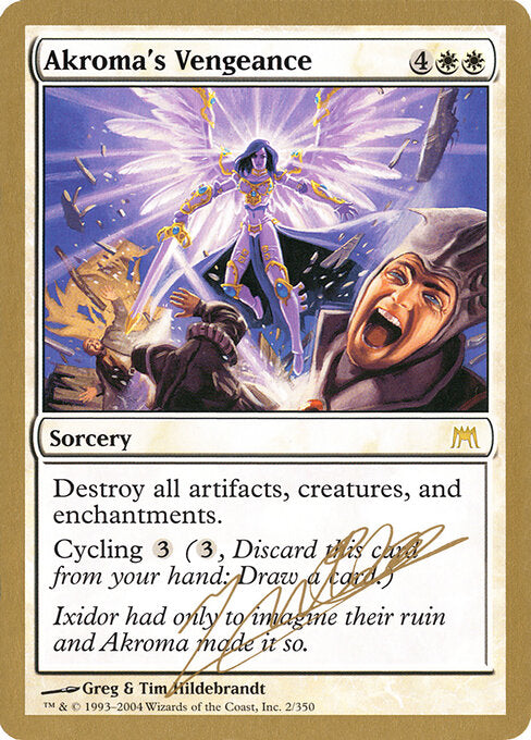 Akroma's Vengeance (WC04 jn2) [World Championship Decks 2004]