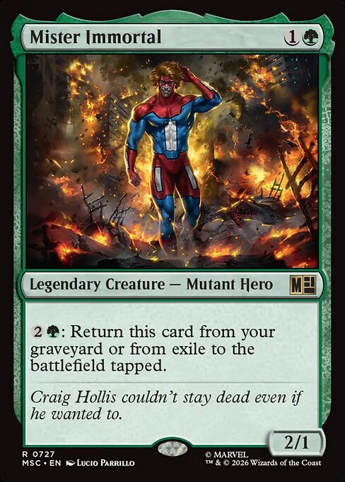 Mister Immortal (MSC 727) [Marvel Super Heroes Commander]