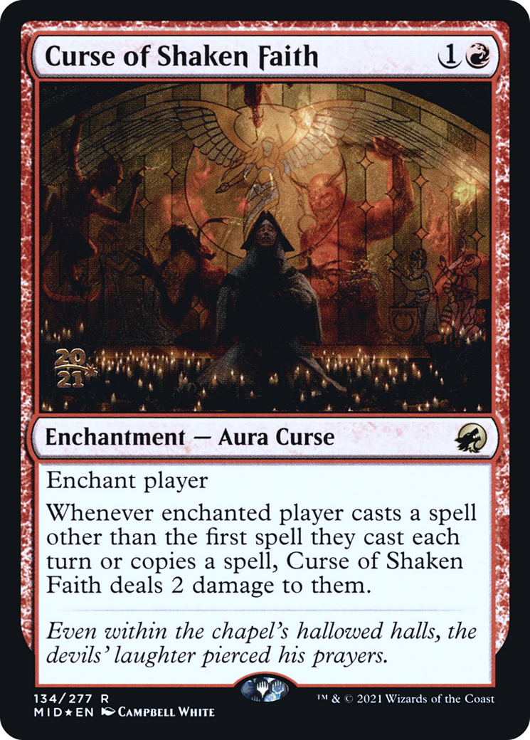 Curse of Shaken Faith [Innistrad: Midnight Hunt Prerelease Promos]