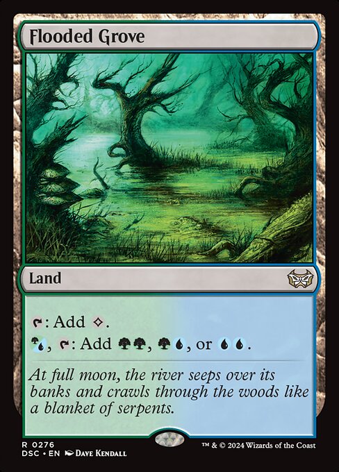 Flooded Grove (DSC 276) [Duskmourn: House of Horror Commander]