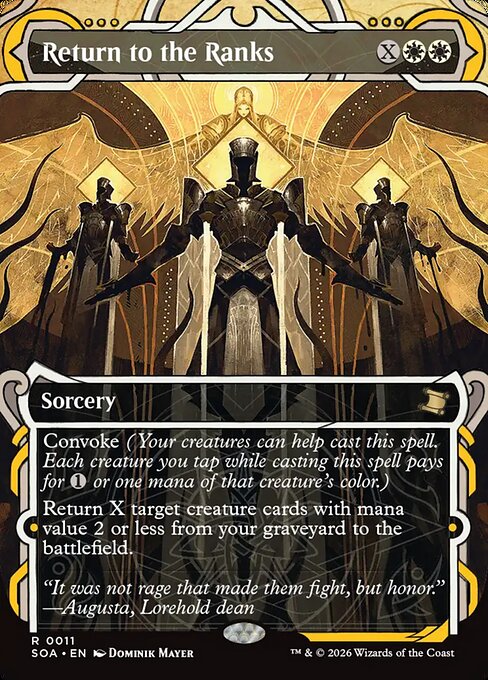Return to the Ranks (SOA 11) [Secrets of Strixhaven Mystical Archive]