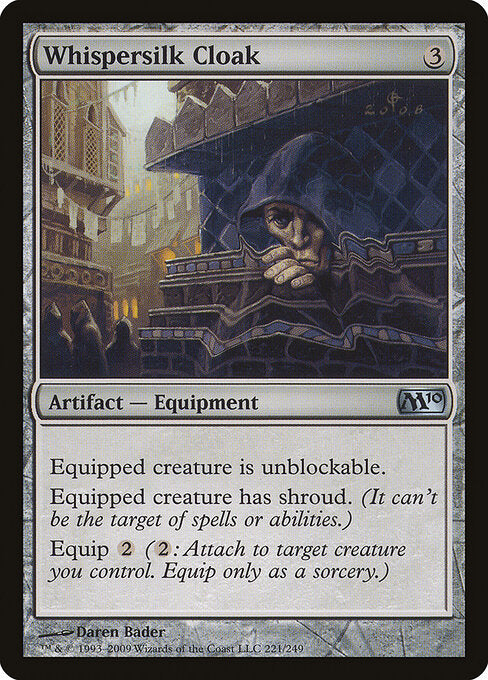 Whispersilk Cloak (M10 221) [Magic 2010]
