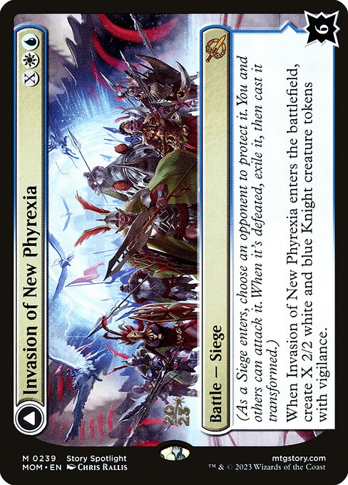 Invasion of New Phyrexia // Teferi Akosa of Zhalfir (PMOM 239s) [March of the Machine Promos]