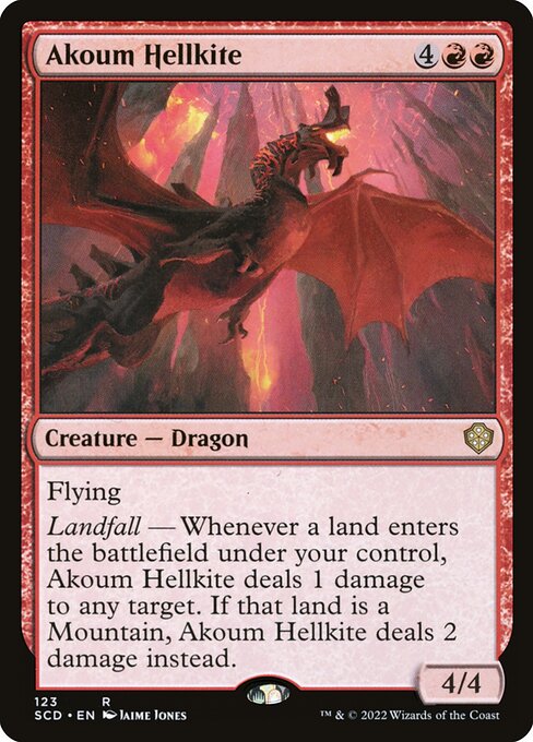 Akoum Hellkite (SCD 123) [Starter Commander Decks]