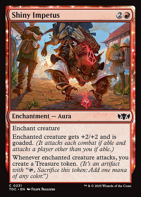 Shiny Impetus (TDC 231) [Tarkir: Dragonstorm Commander]