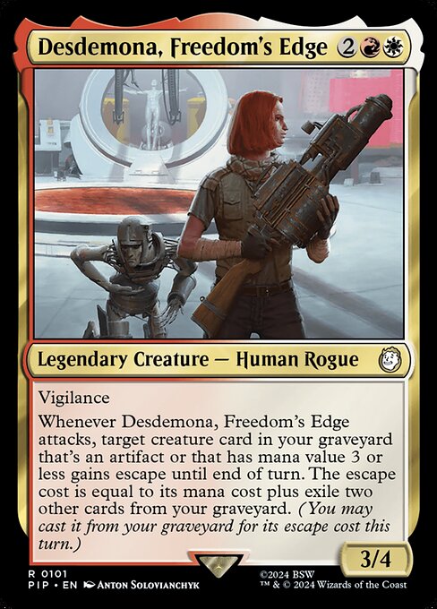 Desdemona, Freedom's Edge (PIP 101) [Fallout]