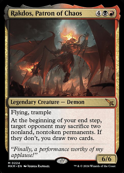 Rakdos, Patron of Chaos (MKM 224) [Murders at Karlov Manor]