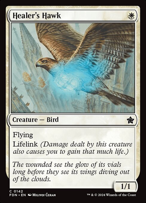 Healer's Hawk (FDN 142) [Foundations]