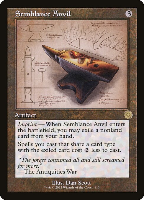 Semblance Anvil (Retro Frame) (BRR 115) [The Brothers' War Retro Artifacts]
