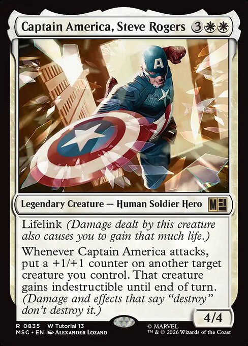 Captain America, Steve Rogers (MSC 835) [Marvel Super Heroes Commander]