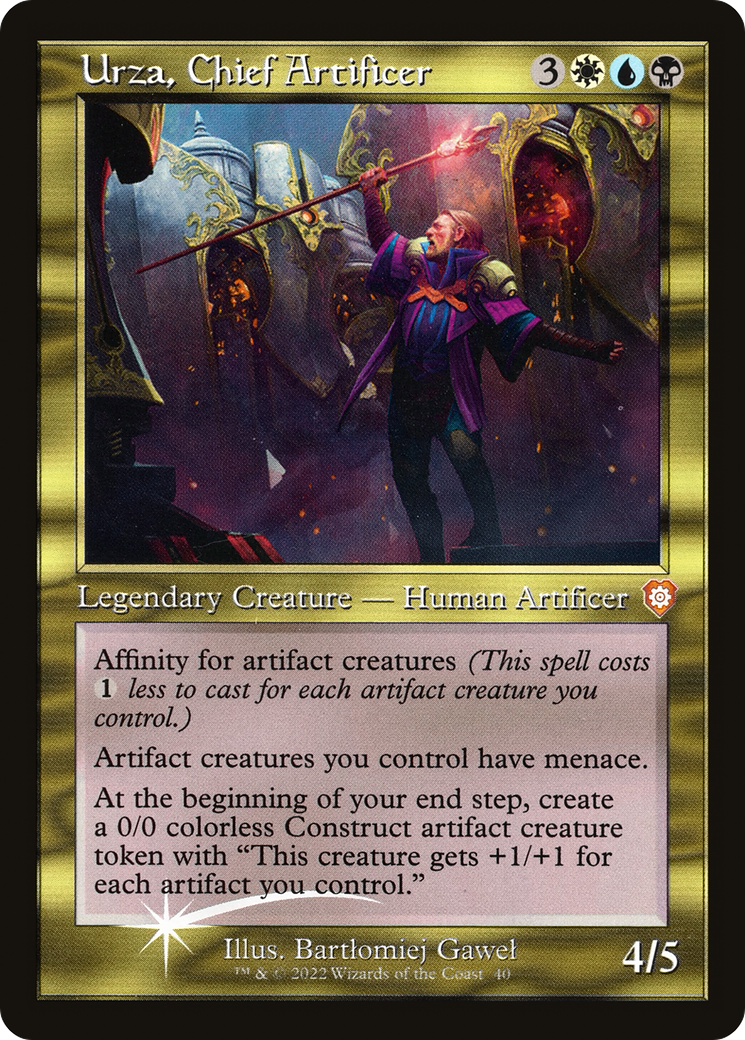Urza, Chief Artificer (040) (Retro) (Display Commander) [The Brothers' War Commander]