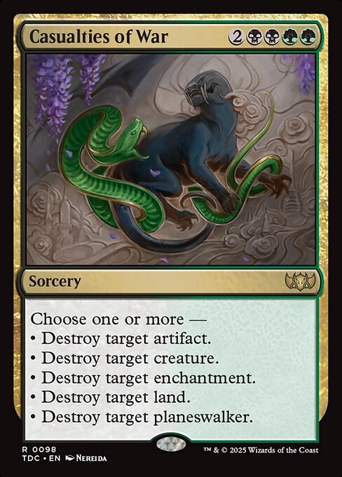 Casualties of War (TDC 98) [Tarkir: Dragonstorm Commander]
