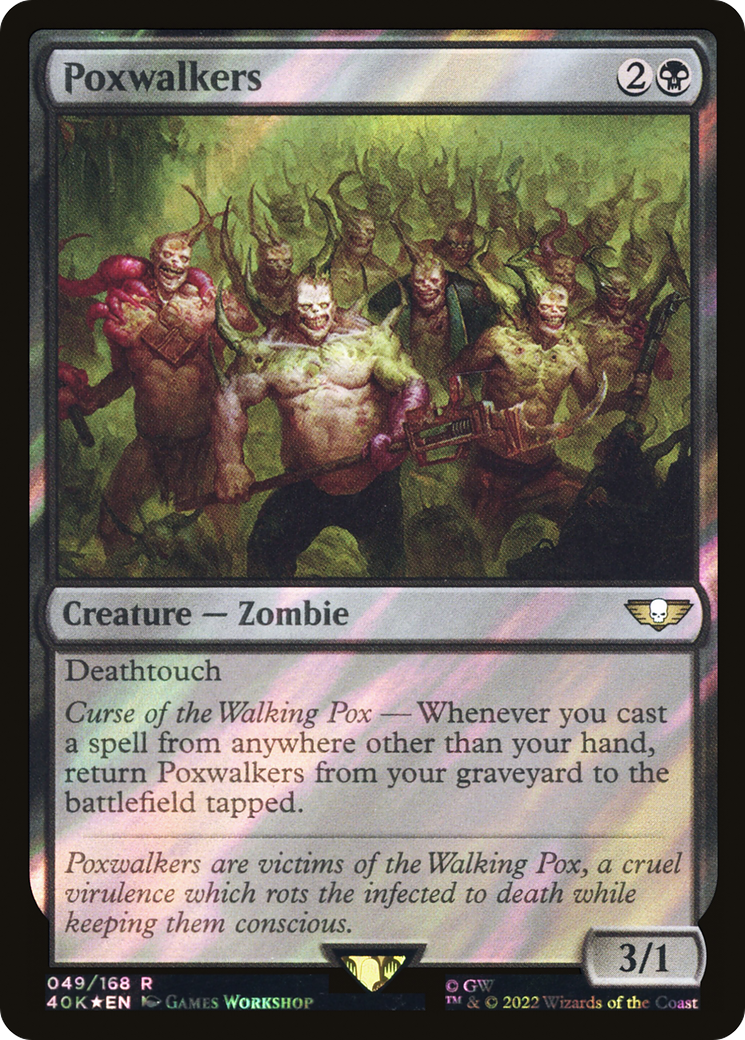 Poxwalkers (Surge Foil) [Warhammer 40,000]