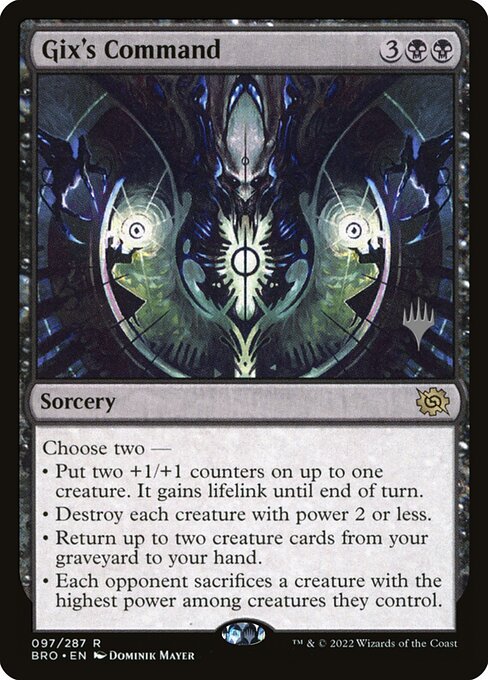 Gix's Command (PBRO 97p) [The Brothers' War Promos]