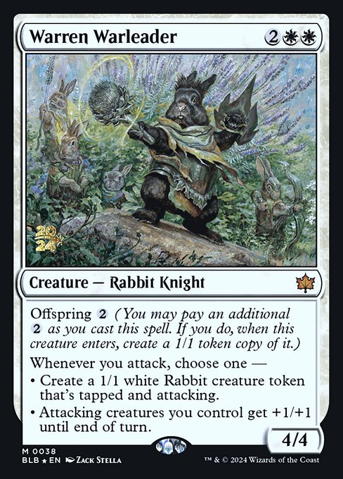 Warren Warleader (PBLB 38s) [Bloomburrow Promos]
