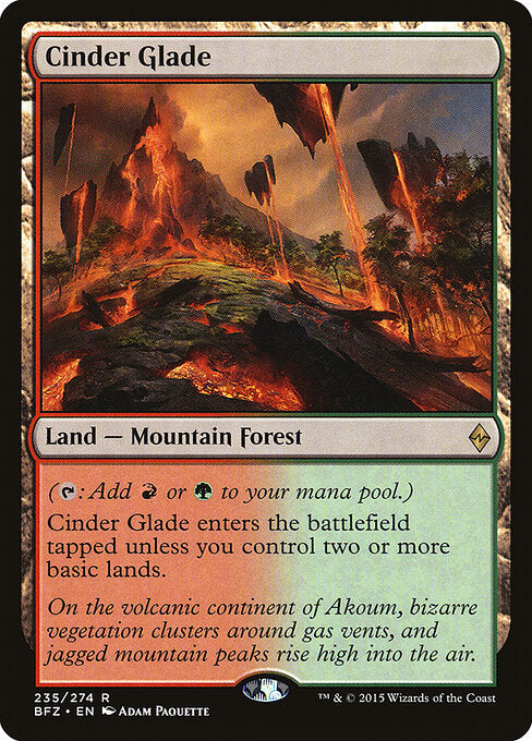 Cinder Glade (BFZ 235) [Battle for Zendikar]