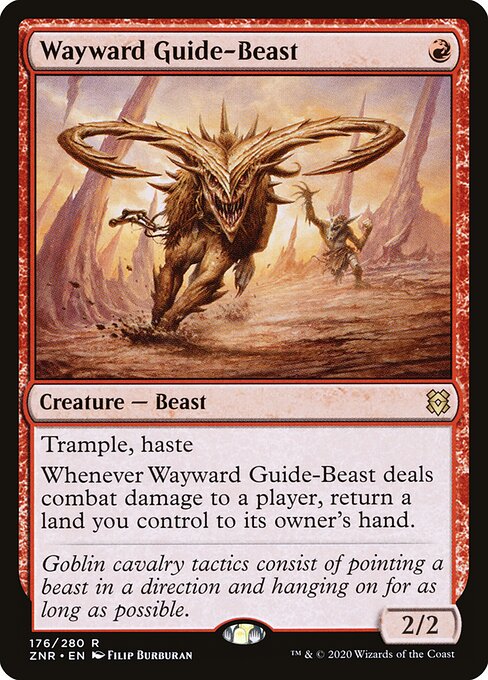 Wayward Guide-Beast (ZNR 176) [Zendikar Rising]
