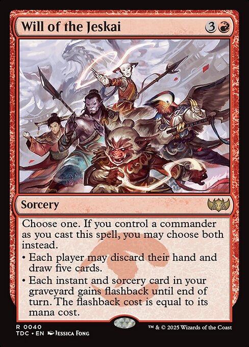 Will of the Jeskai (TDC 40) [Tarkir: Dragonstorm Commander]