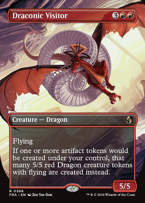 Draconic Visitor (Borderless) (FRA 368) [Reality Fracture]