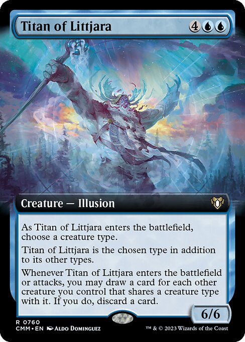 Titan of Littjara (Extended Art) (CMM 760) [Commander Masters]
