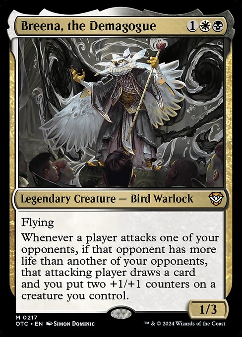 Breena, the Demagogue (OTC 217) [Outlaws of Thunder Junction Commander]