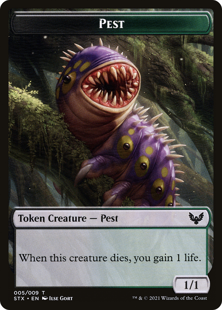 Pest Token [Strixhaven: School of Mages Tokens]