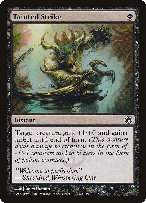 Tainted Strike (SOM 80) [Scars of Mirrodin]
