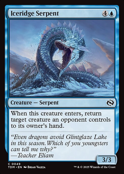 Iceridge Serpent (TDM 49) [Tarkir: Dragonstorm]