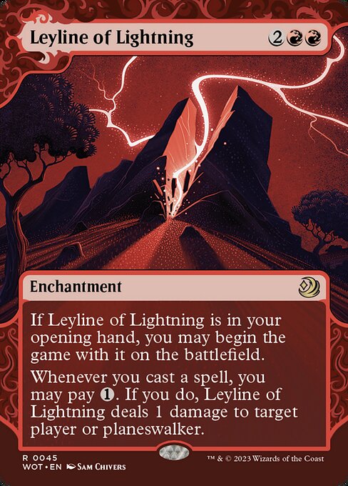 Leyline of Lightning (WOT 45) [Wilds of Eldraine: Enchanting Tales]