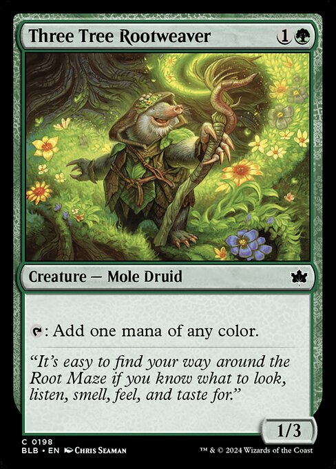Three Tree Rootweaver (BLB 198) [Bloomburrow]