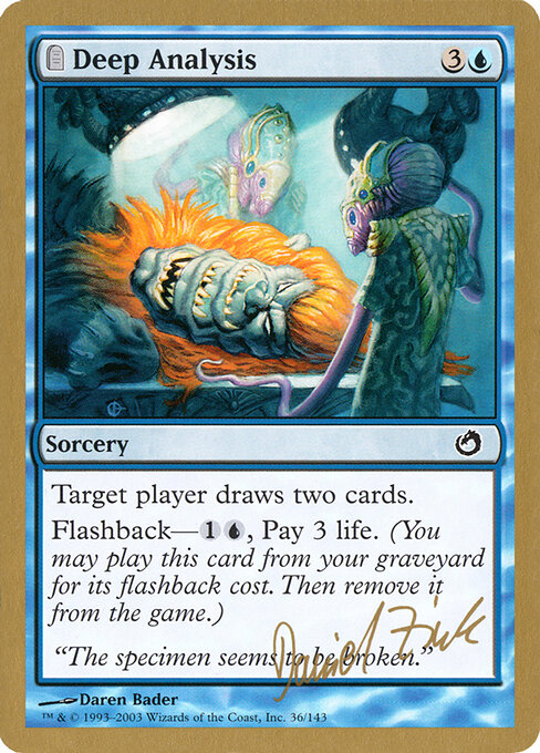 Deep Analysis (WC03 dz36) [World Championship Decks 2003]