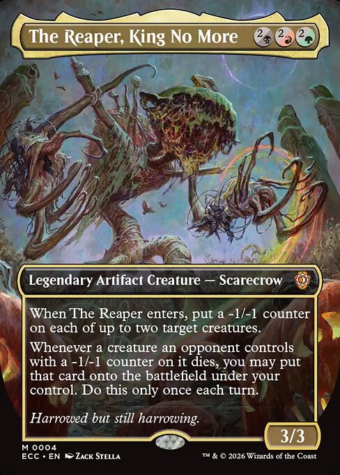 The Reaper, King No More (Borderless) (ECC 4) [Lorwyn Eclipsed Commander]