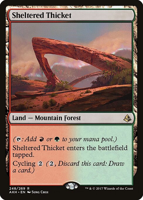 Sheltered Thicket (AKH 248) [Amonkhet]