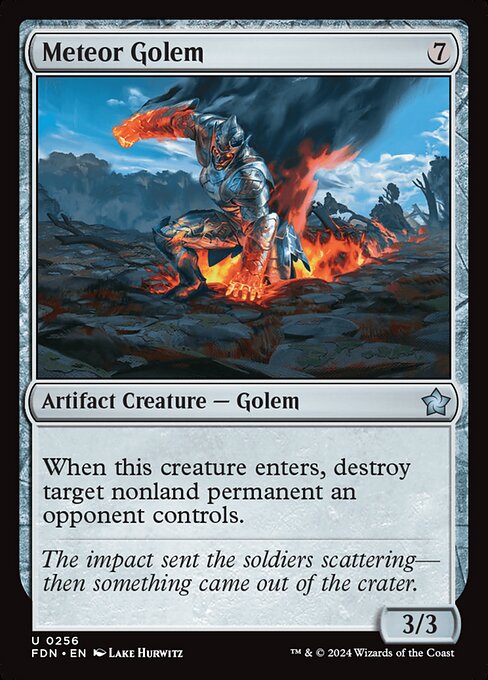 Meteor Golem (FDN 256) [Foundations]