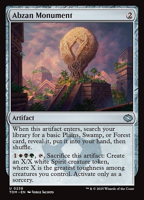 Abzan Monument (TDM 238) [Tarkir: Dragonstorm]