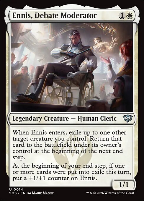Ennis, Debate Moderator (SOS 14) [Secrets of Strixhaven]