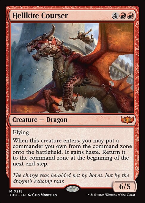 Hellkite Courser (TDC 218) [Tarkir: Dragonstorm Commander]