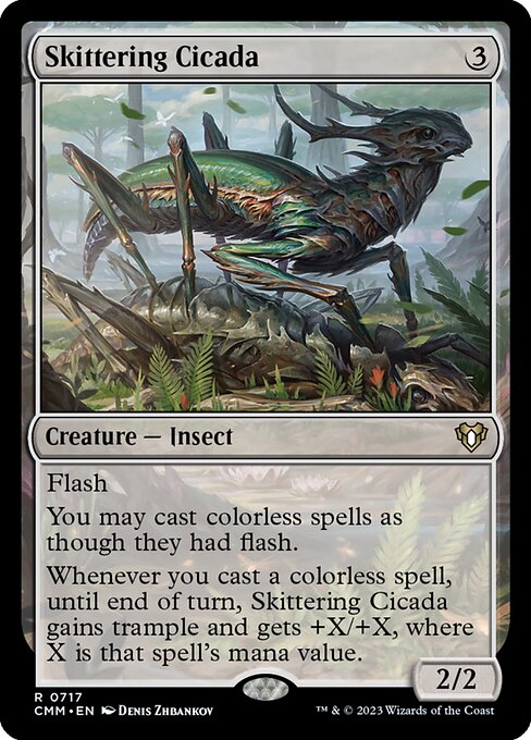 Skittering Cicada (CMM 717) [Commander Masters]