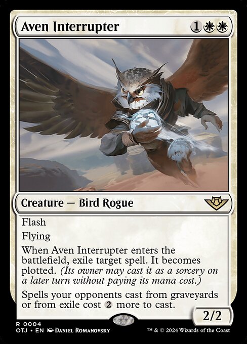 Aven Interrupter (OTJ 4) [Outlaws of Thunder Junction]