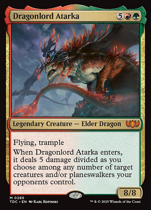 Dragonlord Atarka (TDC 285) [Tarkir: Dragonstorm Commander]