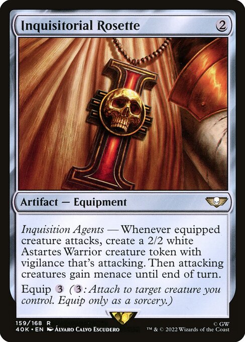 Inquisitorial Rosette (40K 159) [Warhammer 40,000 Commander]