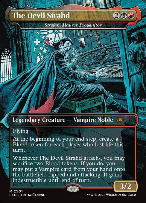 The Devil Strahd - Strefan, Maurer Progenitor (Borderless) (SLD 2501) [Secret Lair Drop]